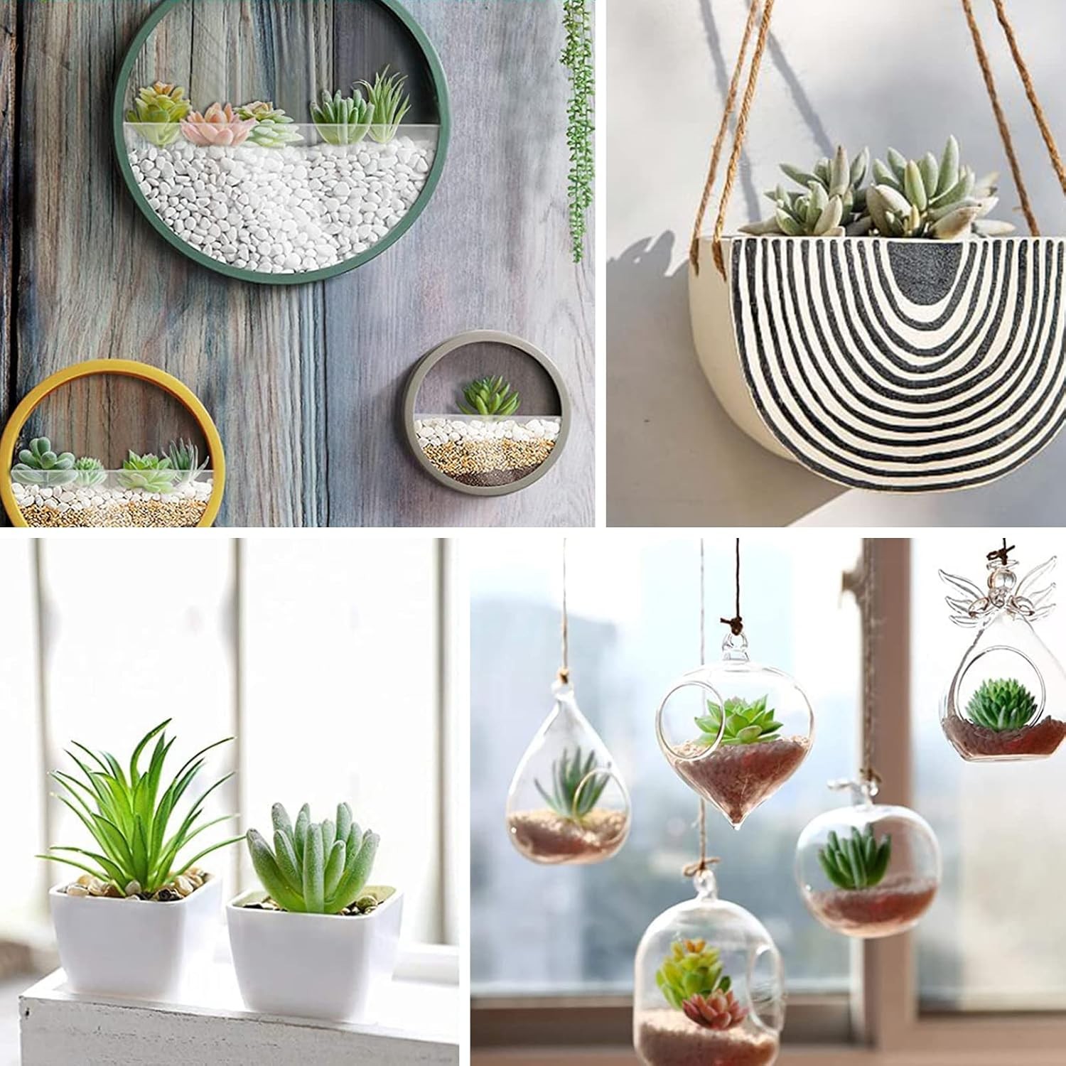 12 Pcs Artificial Succulents Mini Fake Plants Unpotted Faux Succulent Craft