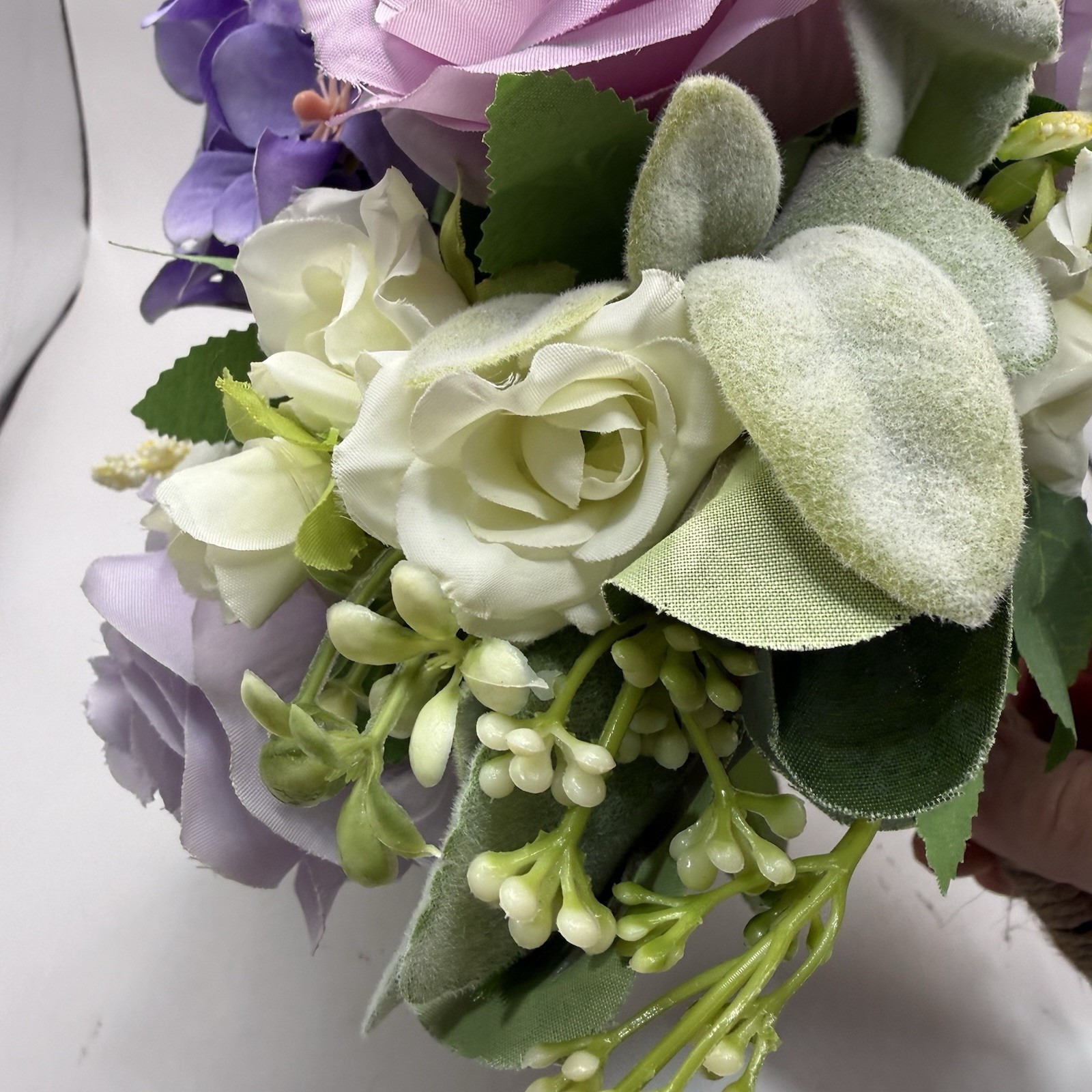 Wedding Bouquet Bride Bridal Bridesmaid Centerpiece Artificial Flowers Lilac