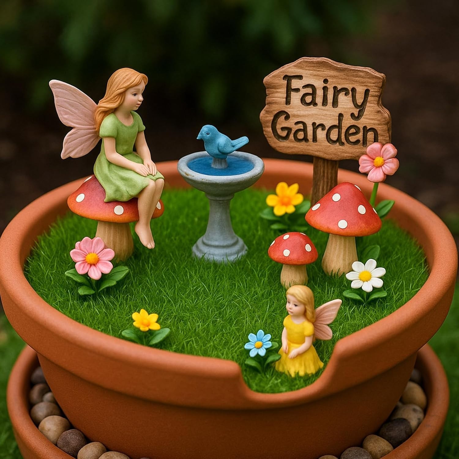 10 Packs 6″ x 6″ Fake Grass Decor, Artificial Grass for Crafts, Fairy Garden …