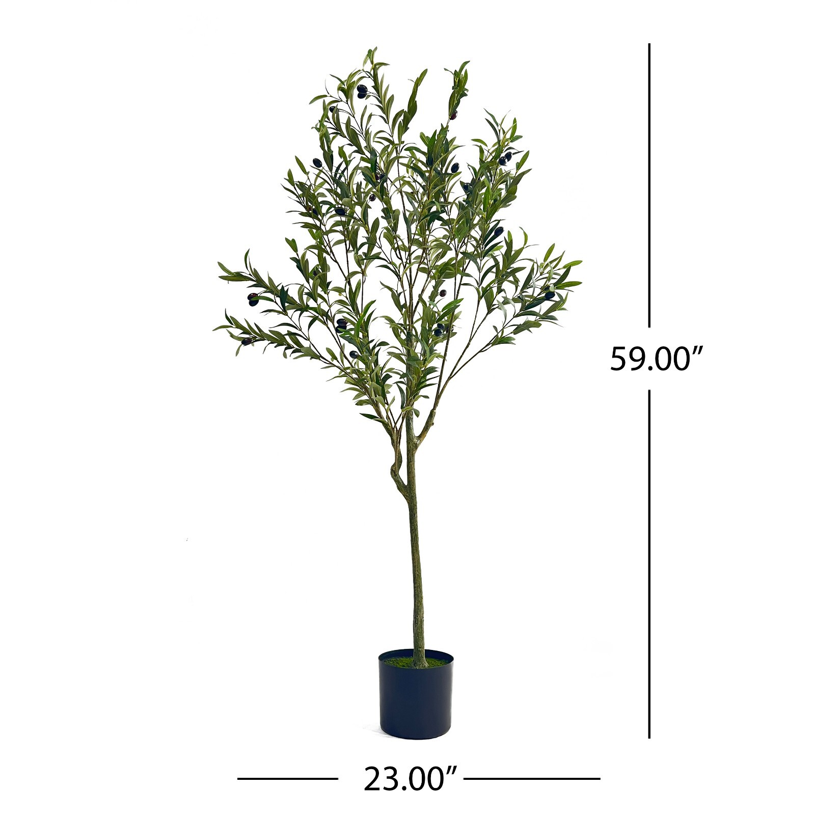 Taos Artificial Tabletop Olive Tree Realistic Faux Olive Tree for Home Garden