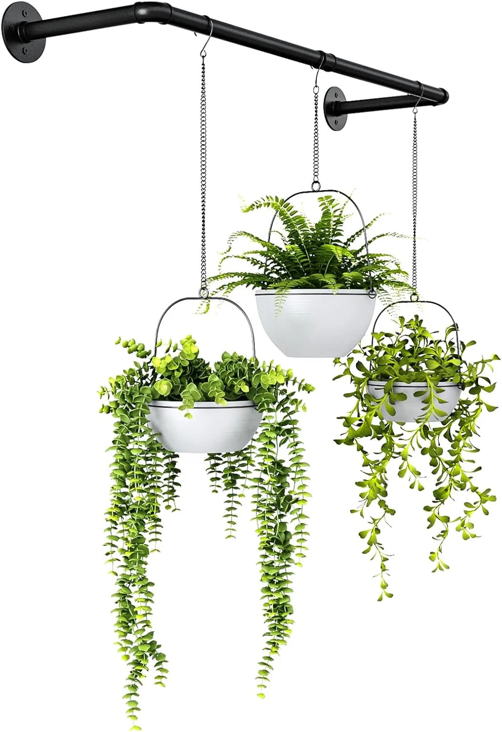 Hanging Planters for Indoor Plants Plant Hanger Indoor Rod 36.2in Window Plan