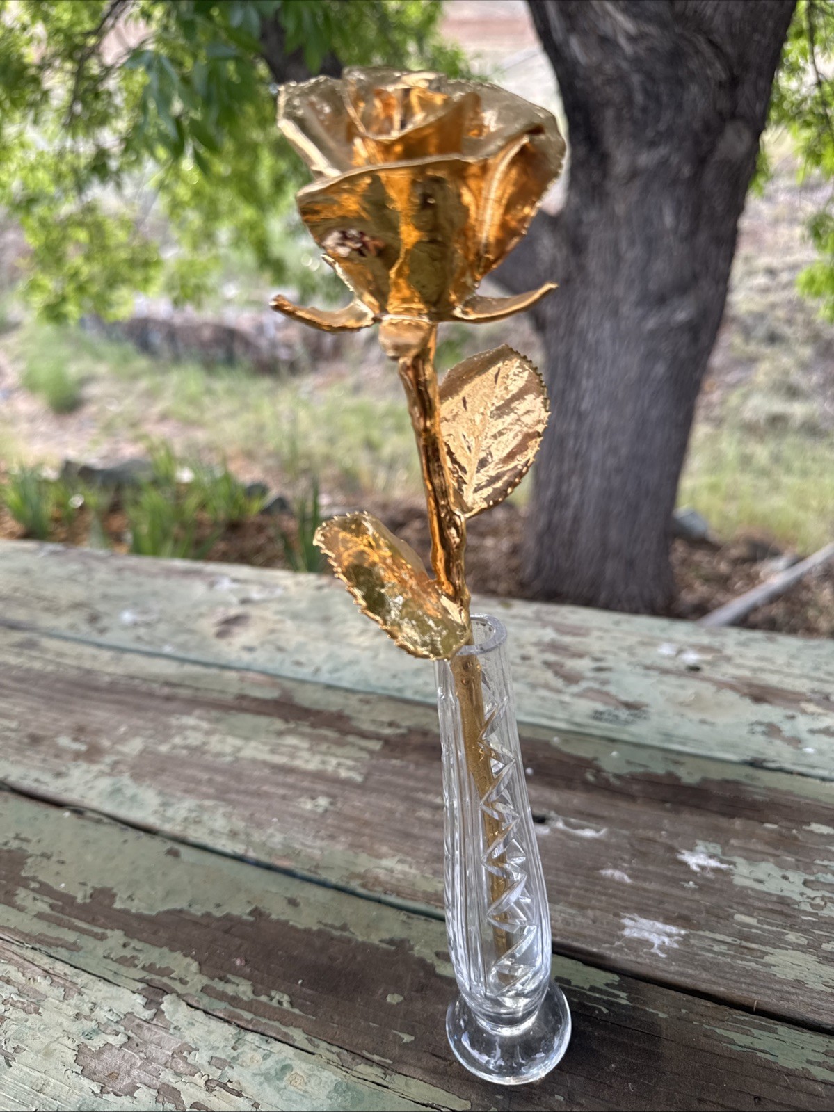 24k Gold Dipped Rose 12 Inch Forever Love Wife Mother Daughter Flower