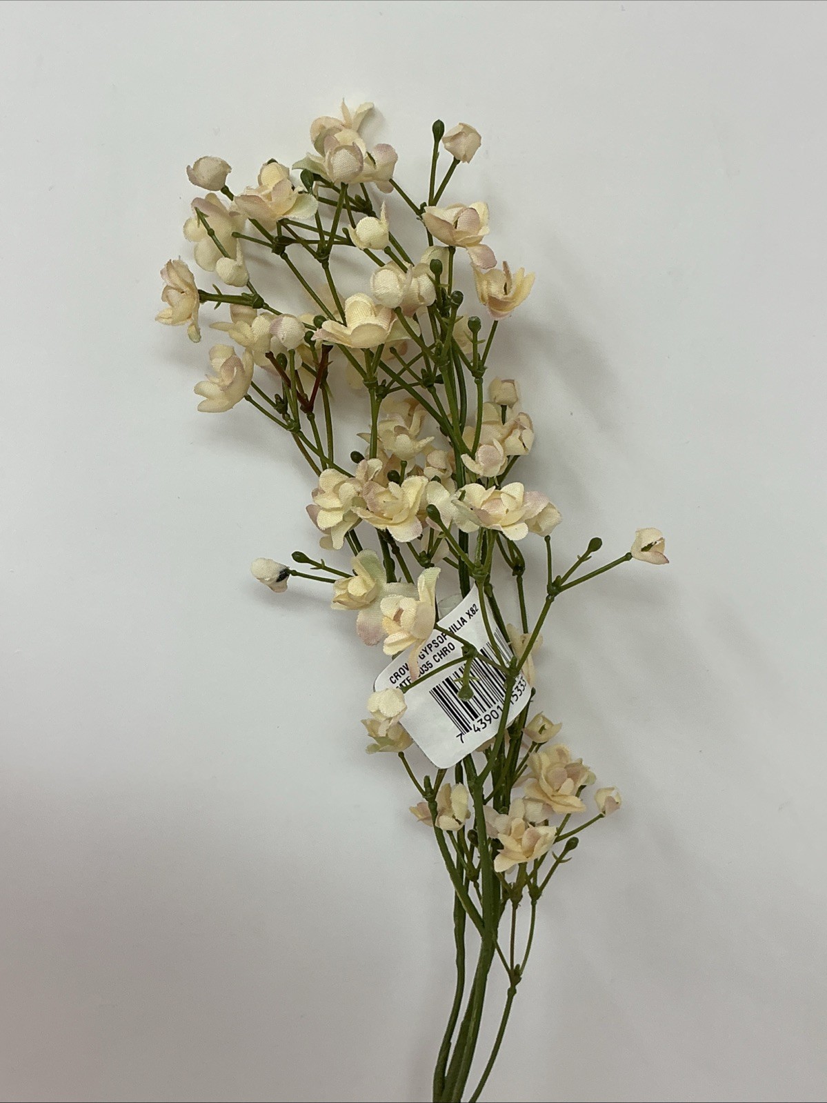 Crown Gypsophilia Peach and Off White 22” Lavender Spray Pink 20” 3 Picks NOS