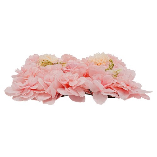 3D Flower Wall Panel-12pcs Artificial Flower Wall Background Silk Rose Mat