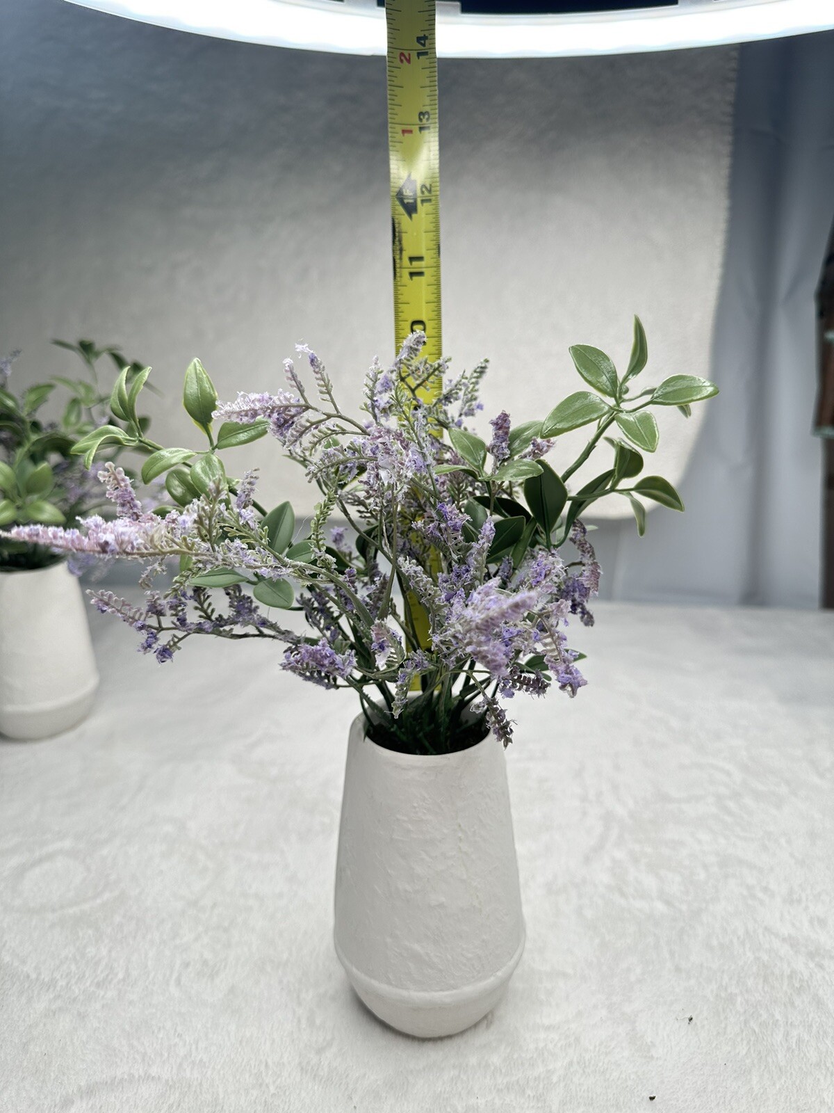 Target Tabletop Arrangement White Ceramic Faux Lavender Plant Modern Decor 1pc