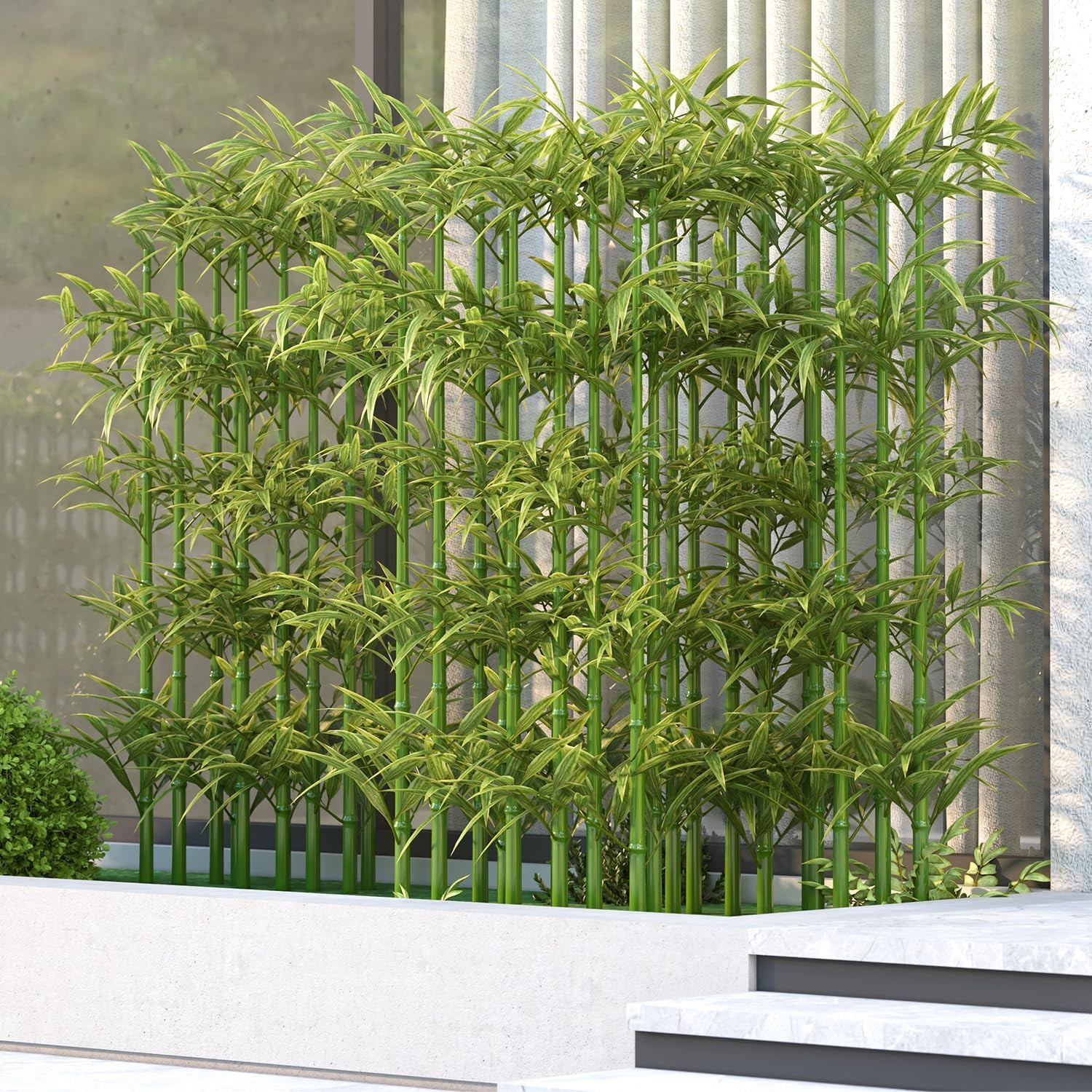 5Ft Fake Bamboo Plant 10 Pack, Artificial Privacy Plants Indoor Outdoor Faux …