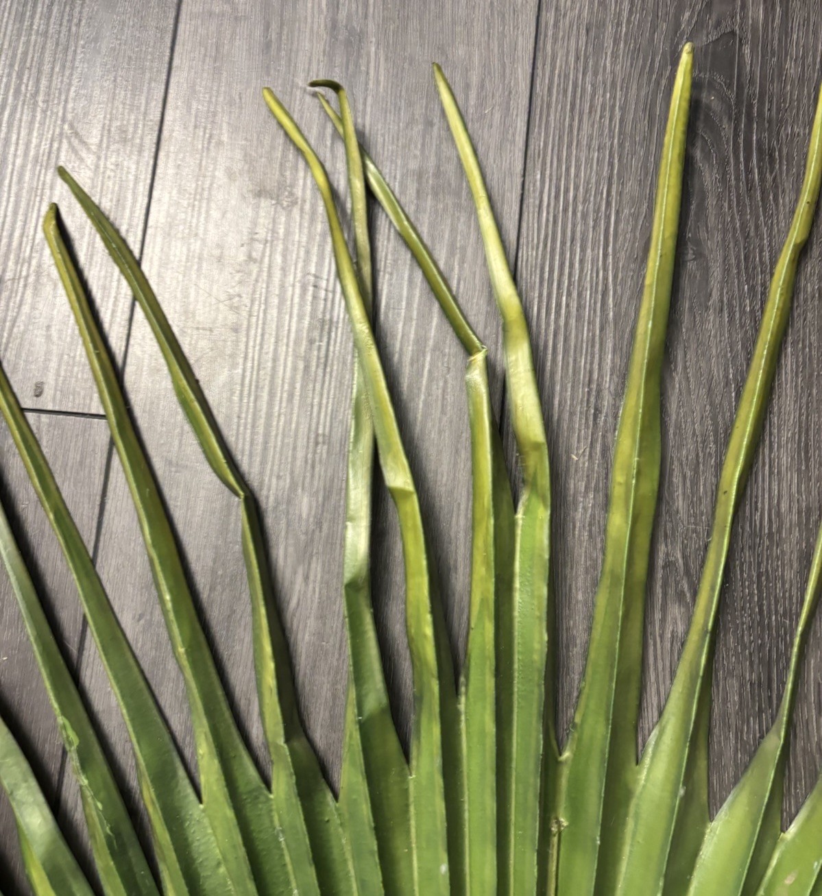 Large Fan Palm Leaf Stem 58” Tropical Boho Coastal Wedding Home Decor Prop