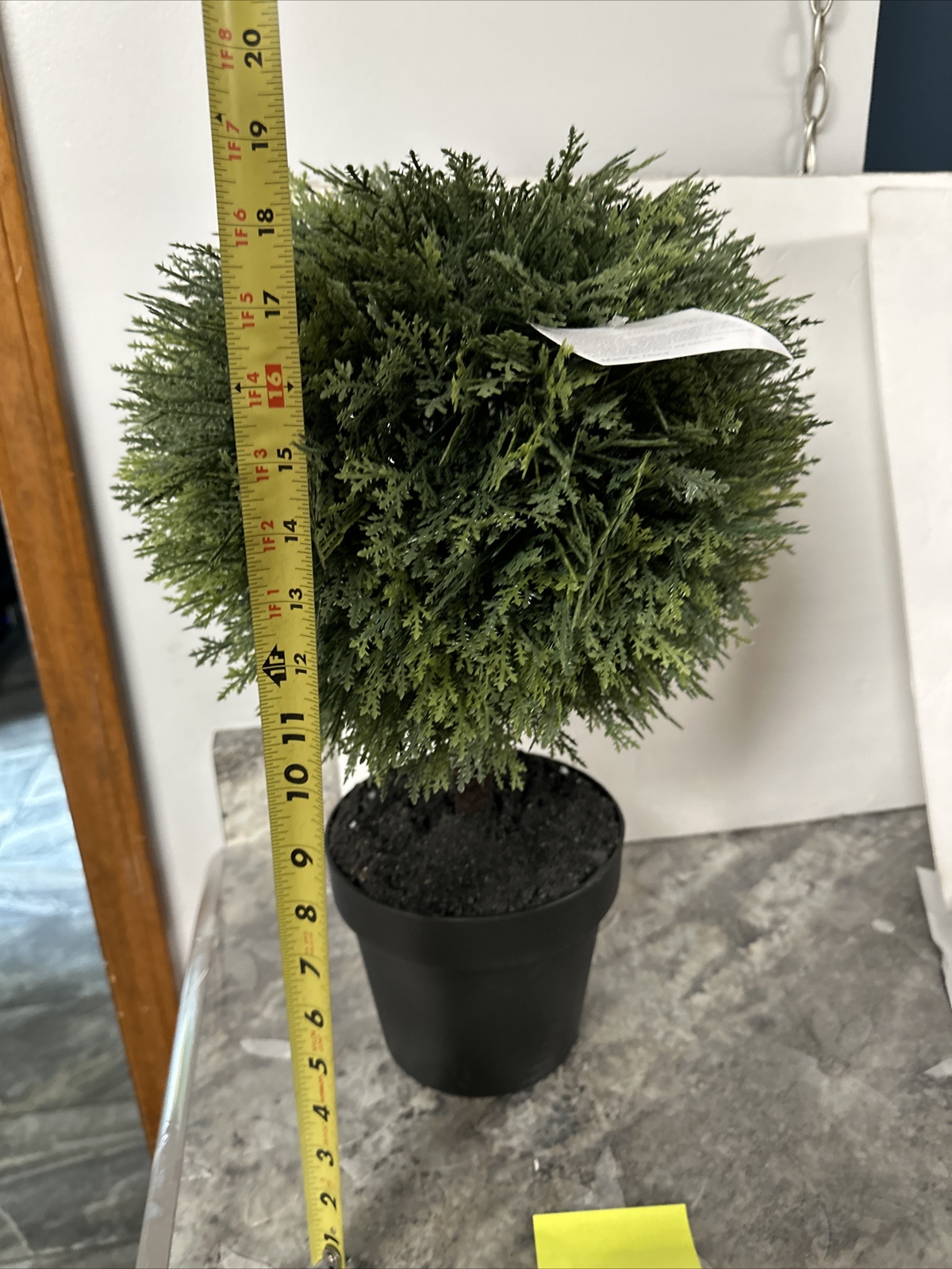 Garden Reflections 20″ Tall Faux Cypress Bush Tree 12” Round New Greenery