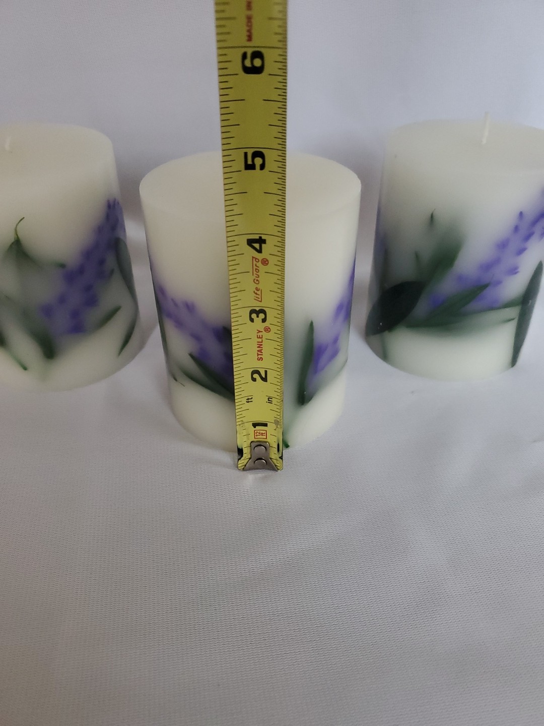 Set of 3 Candles Farm House Retreat Lavender Blossem Purple Green Kohls