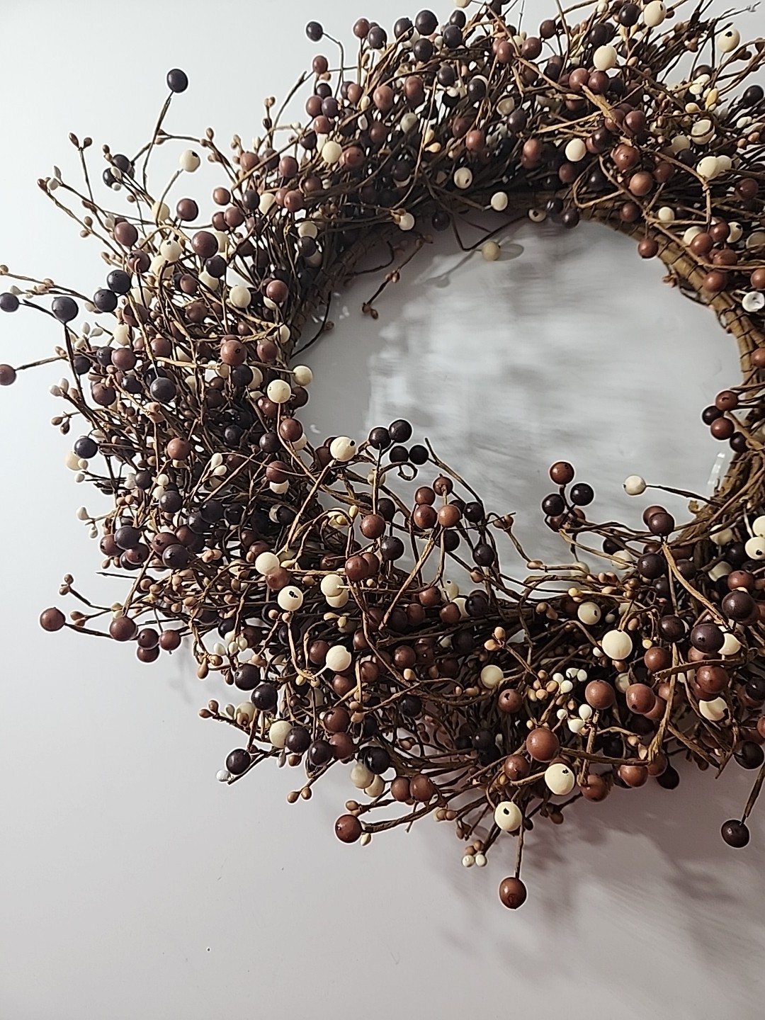 Autumn Wreath Artificial Berries. Fall Decor Indoor Outdoor Accent 20″