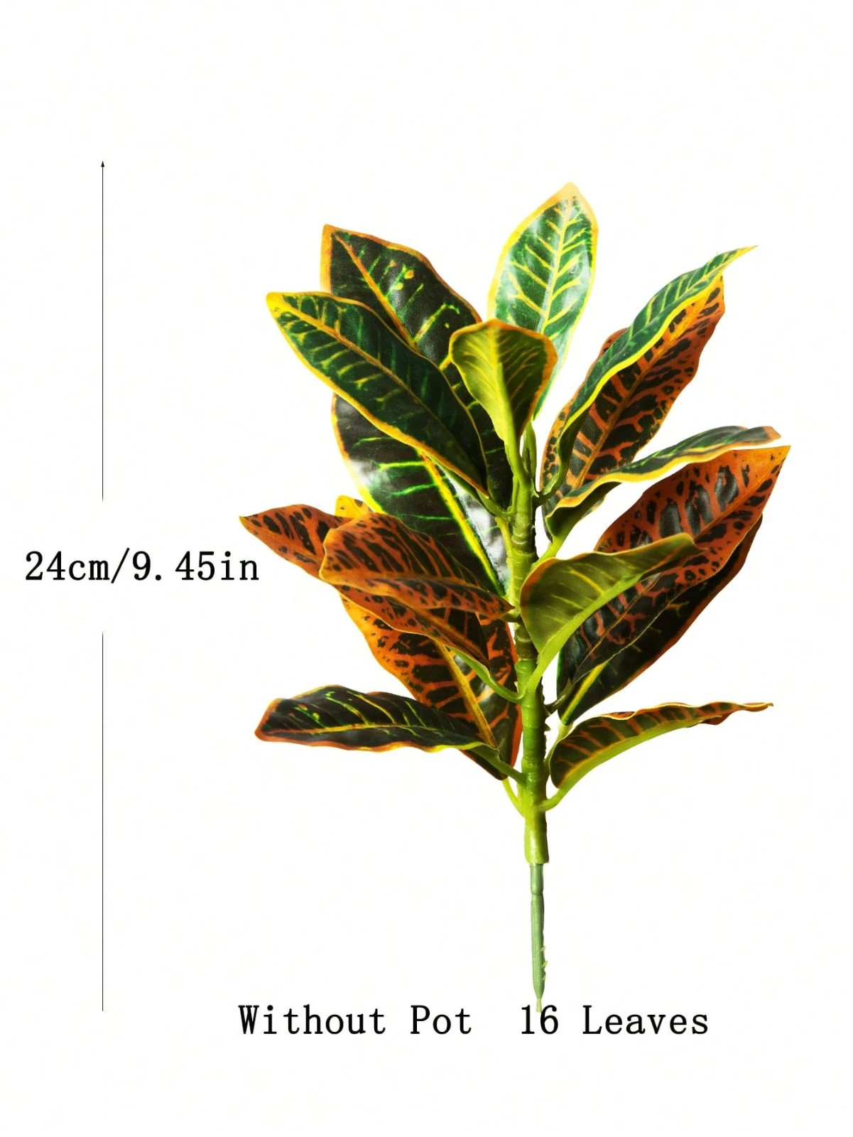 1pc Artificial Ficus Tree With Color Changing Leaves 41cm/16.14in-52Leaves no po