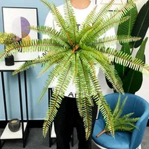 50/65cm Large Artificial Fern Tropical Palm Plant House Porch Patio Indoor Decor