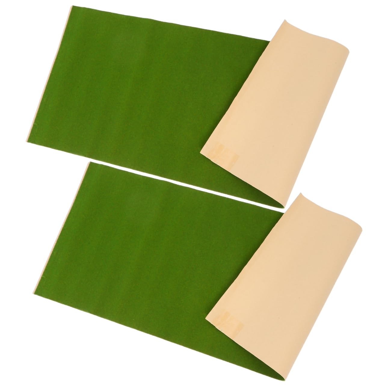 Green Model Grass Mat 2Pcs Model Train Grass Mat Artificial for Crafts Decora…