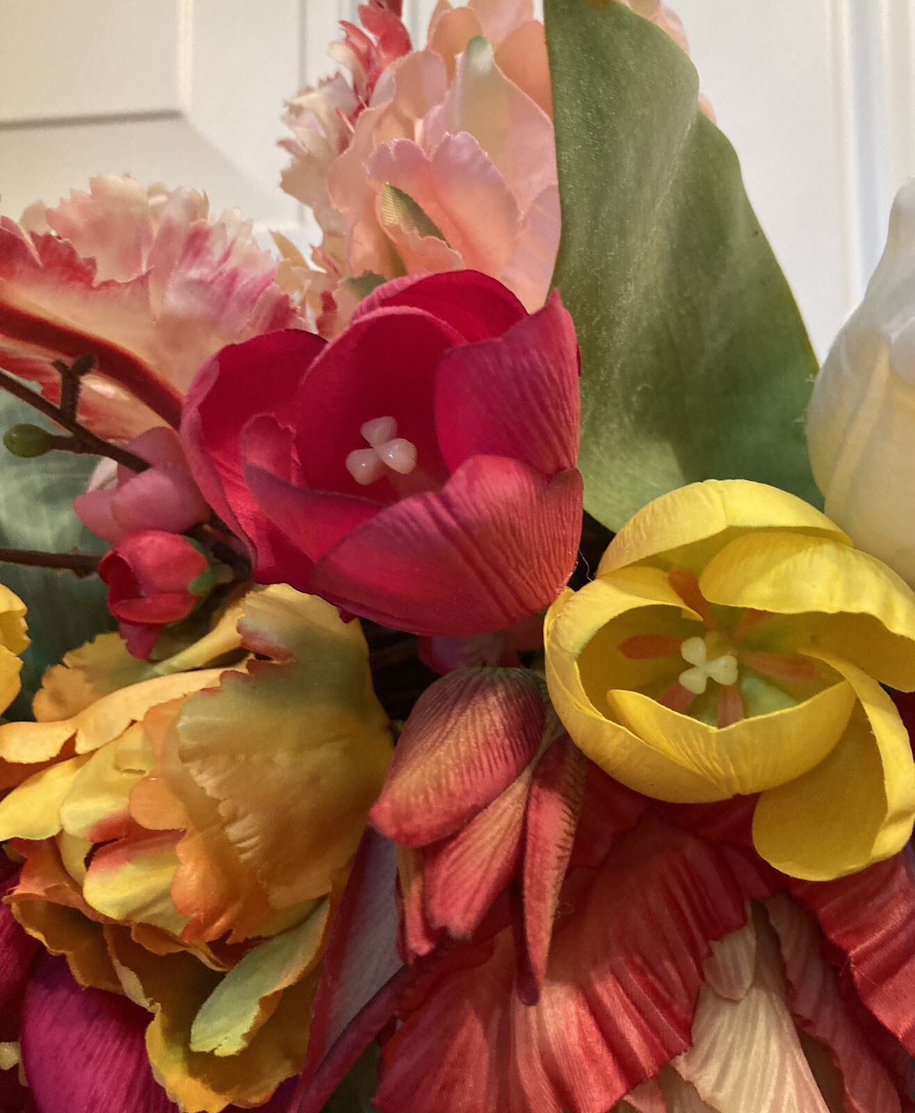 Extravagant And Colorful Tulip Wreath