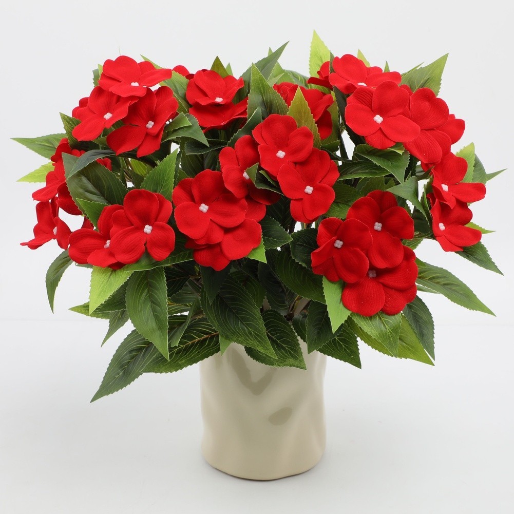 Artificial Silk Bouquet in White Pink Red Yellow Flower Red Purple 25x38cm Size