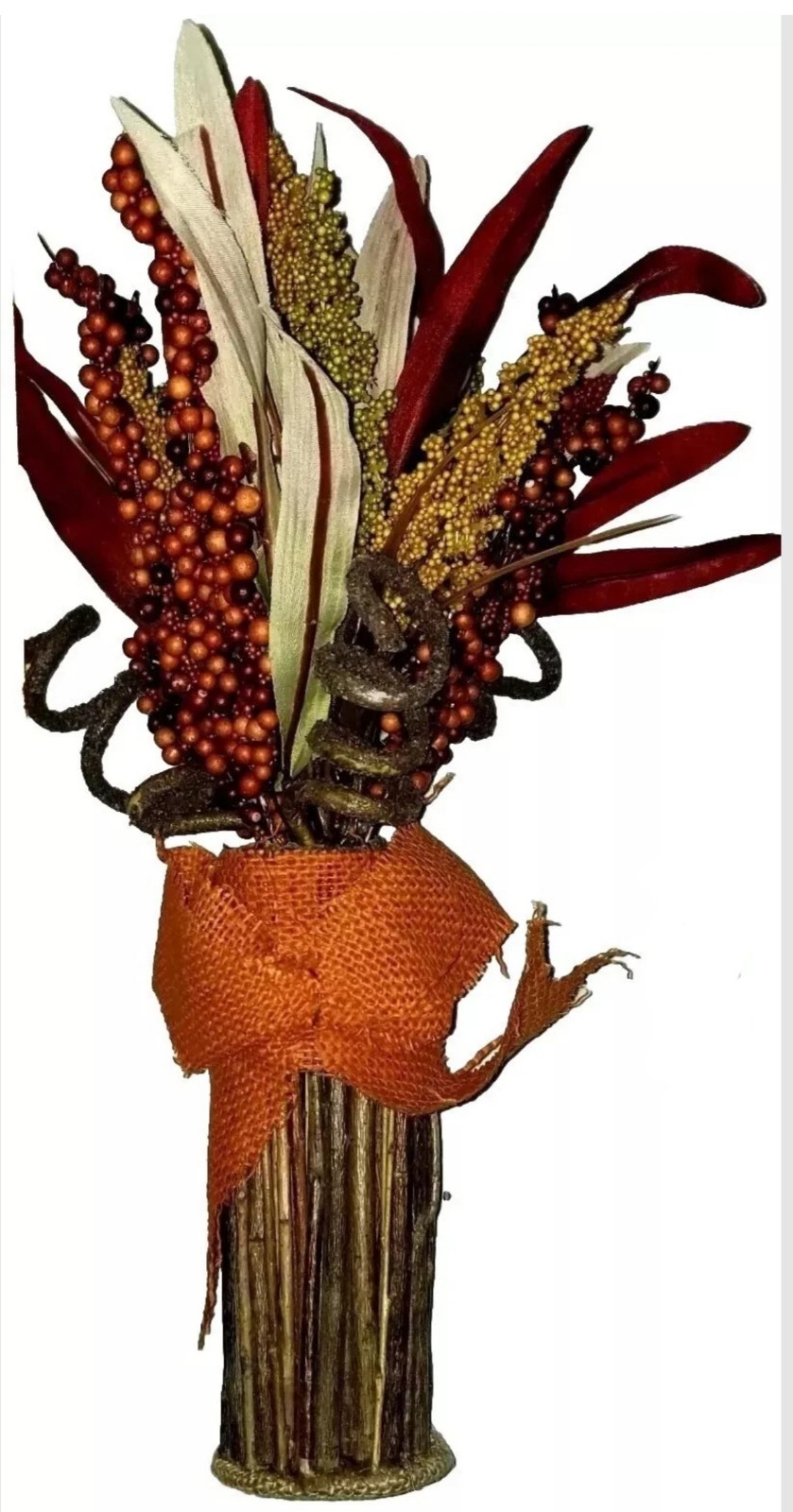 Autumn/Fall Color Artificial Flora & Berry Twig Bouquet Thanksgiving Slender