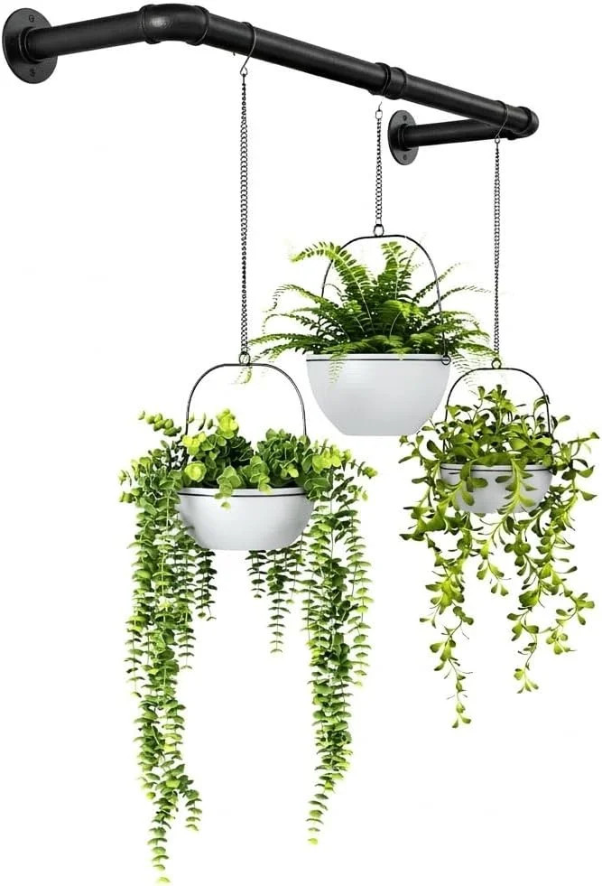 Hanging Planters for Indoor Plants Plant Hanger Indoor Rod 36.2in Window Plan