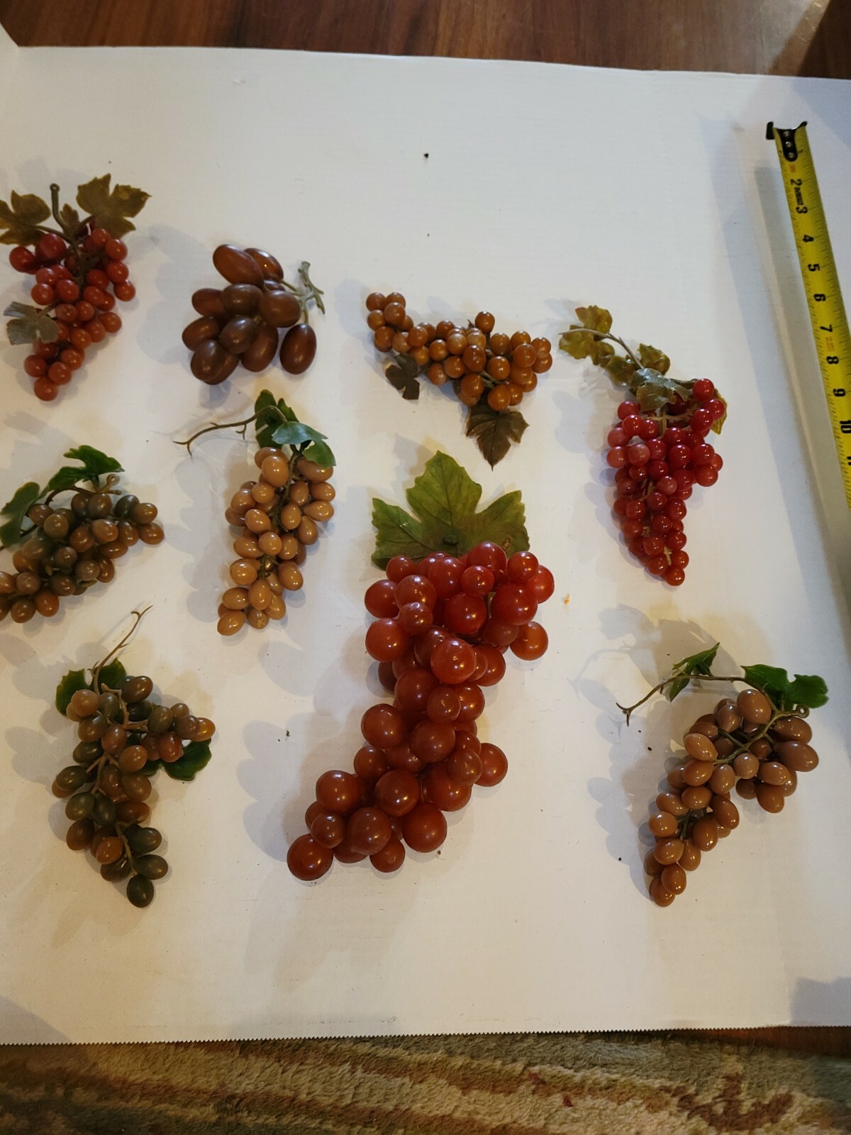 Large Selection Of Vintage Floral Stems And Leaves And Grapes