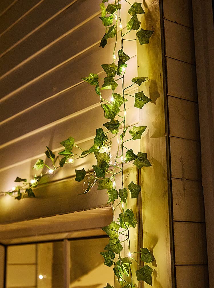 Contatto 41 Feet Solar String Lights with Waterproof LED Outdoor Decor, Artif…