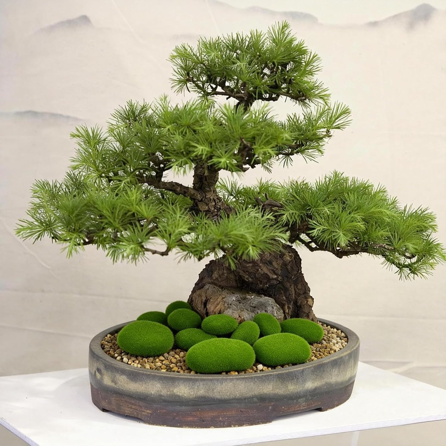 20Pcs Artificial Moss Rocks (2 Sizes),Green Moss Decoration, Suitable for Floral