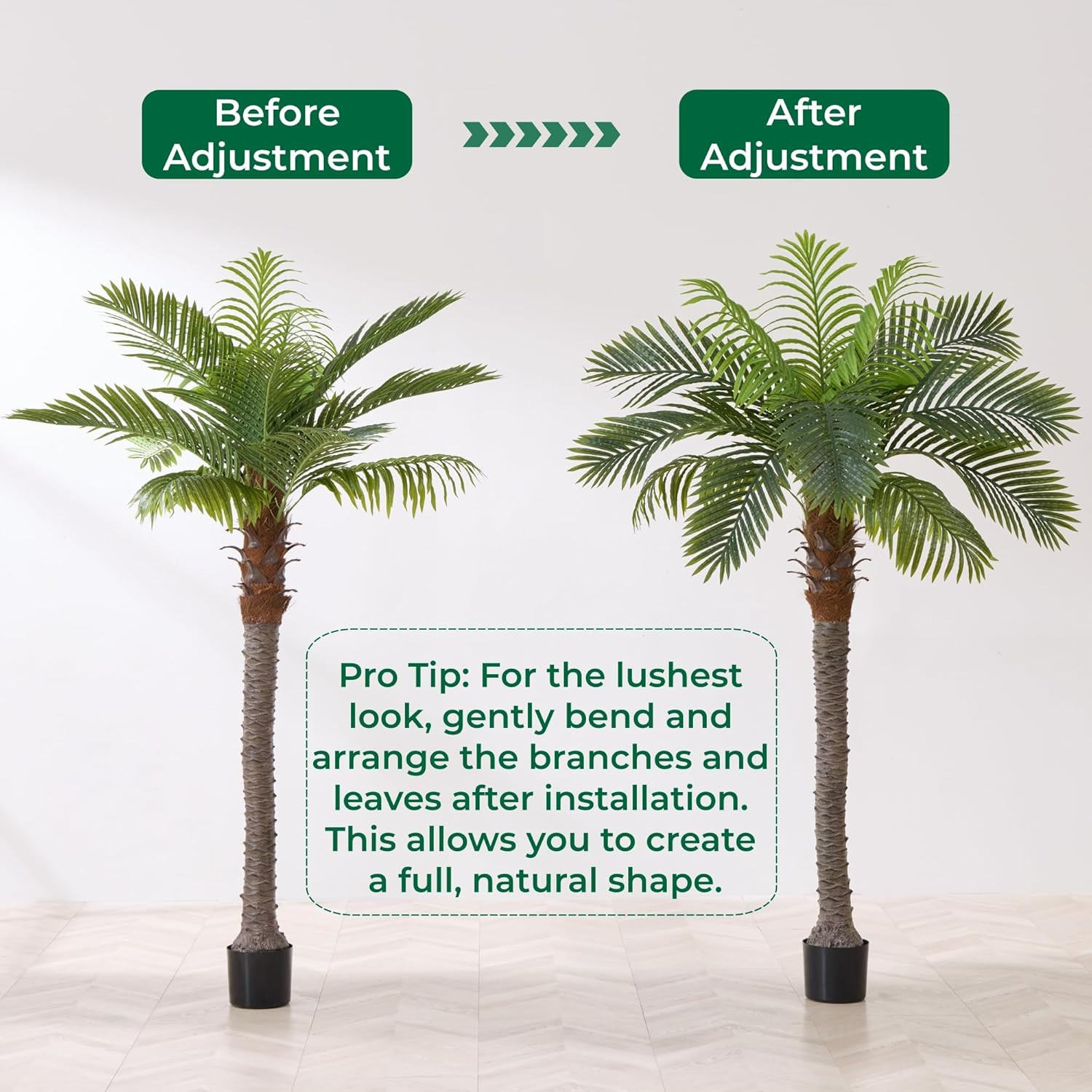 6FT Faux Coconut Palm Tree – Tropical Indoor/Outdoor Decor for Home & Garden