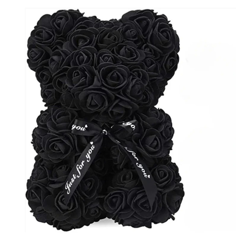 1pcs 25cm Eternal Rose Teddy Bear Artificial Flower Romantic Gift Decor – NEW