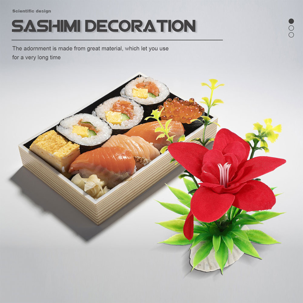 8pcs Artificial Flowers Decorative Flower For Plate Fake Flowers Decor
