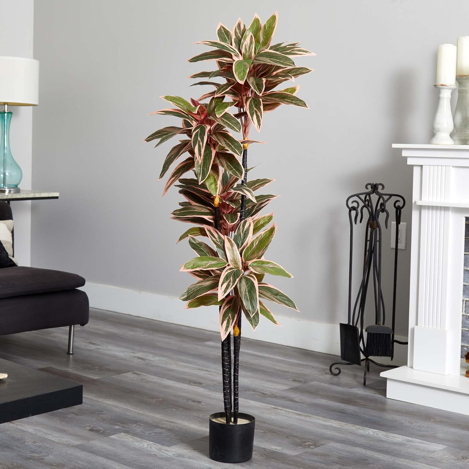 54-Inch Lifelike Caladium Silk Plant – Perfect for Home or Office Decor