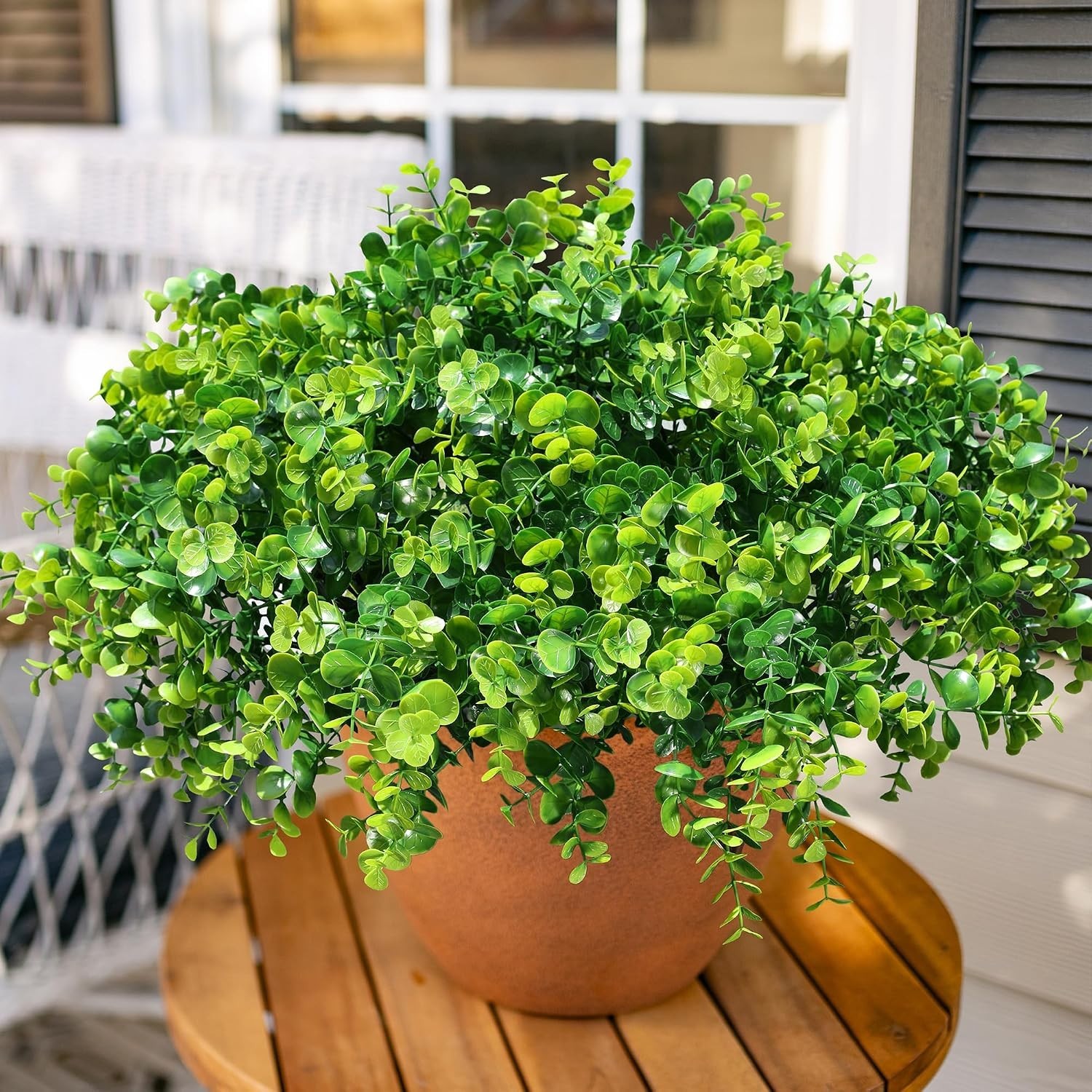 12 Bundles Artificial Plants Outdoor Faux Plants Boston Fern Summer Decor Fake