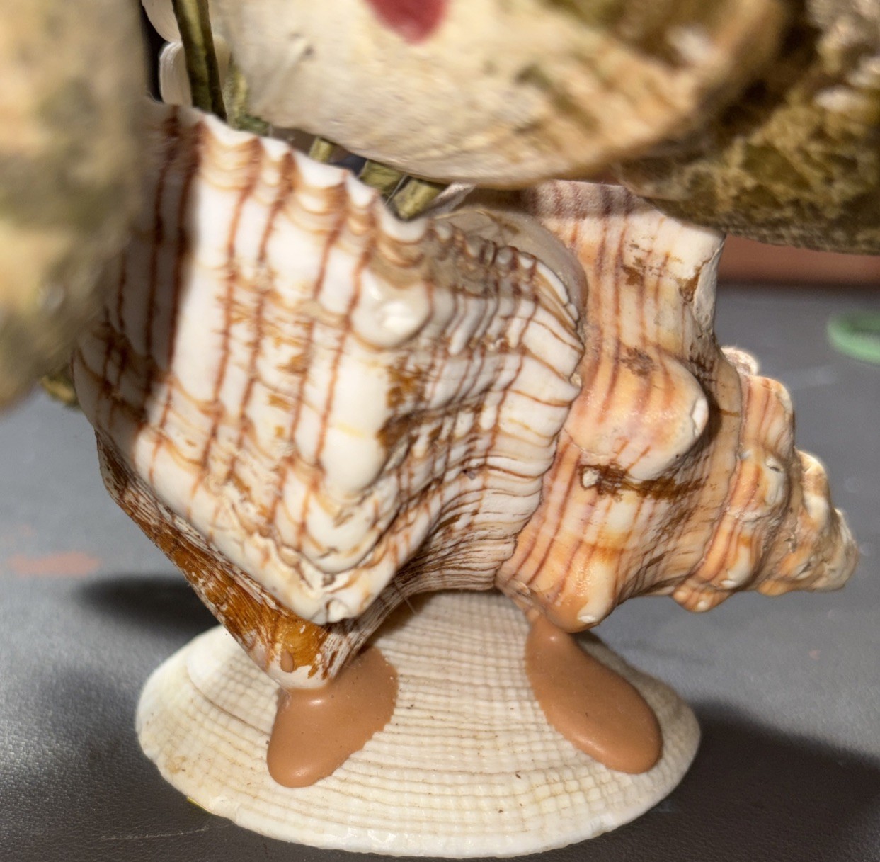 Vintage Sea Shell Bouquet of Flowers Floral Arrangement Kitsch Rare.