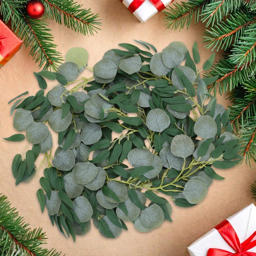 Simulated Vine Rattan Artificial Vines Eucalyptus Garland Leaf Strip