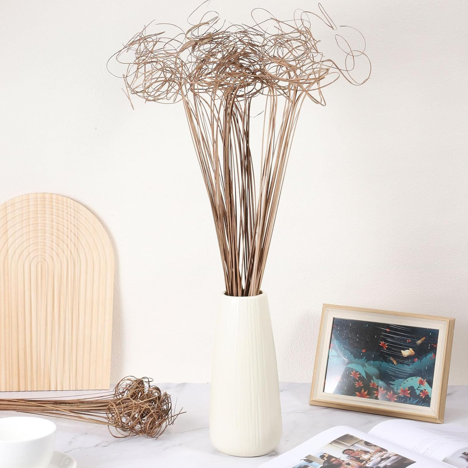 Curly Branch, 30 Pcs Natural Dried Willow Branches Twigs Christmas Tree Picks St