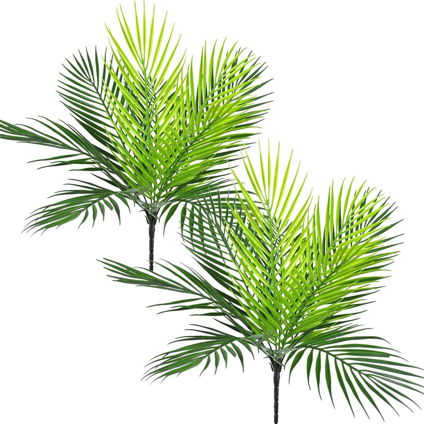 Artificial Palm Plants, Plastic Tropical Palm Tree Shrubs Fake Greenery Decor fo