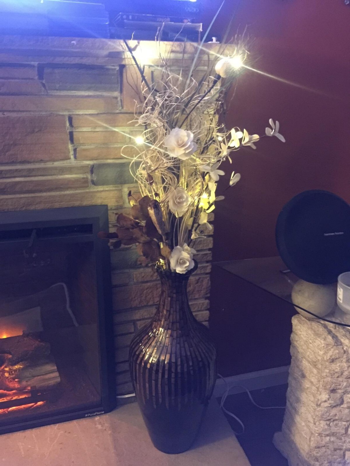 LIGHTSHARE Willow Branch Lighted Natural Decor 36Inch 16LED Brown USB