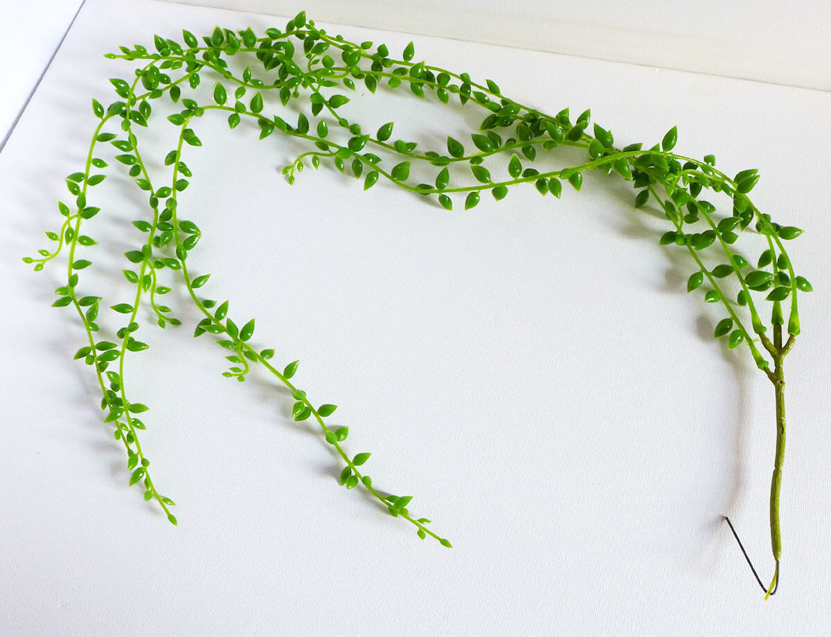 3 Pcs Beans Rattan Hangings Wall Artificial Plant Faux Plastic Vine