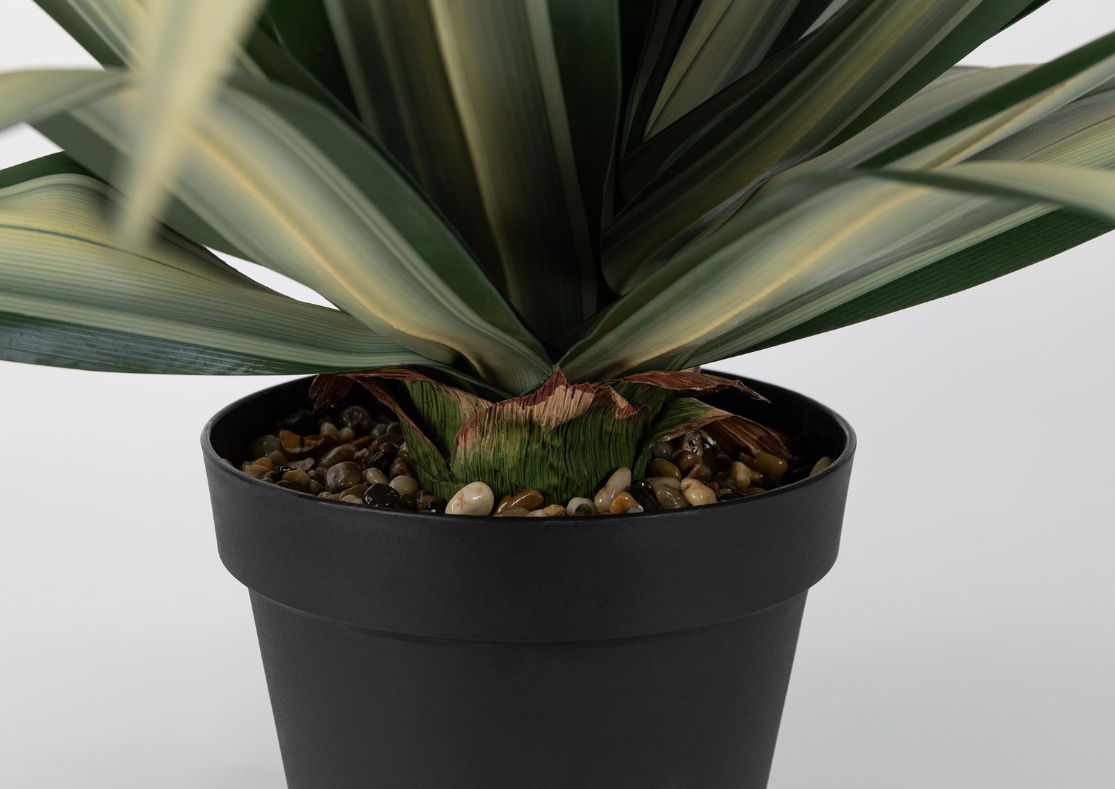 Life-Like Extra Large 34 Inch Tall Artificial Agave Plant. Cream Leaves with …