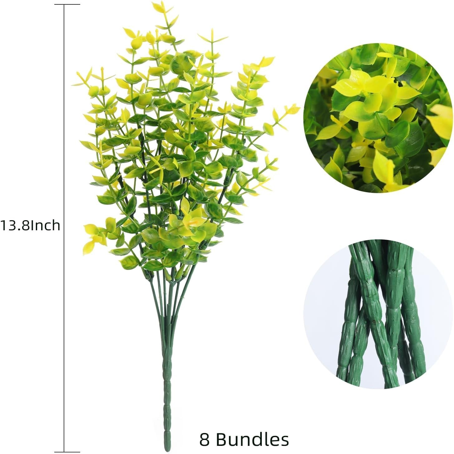 Vibrant 8Pcs Artificial Boxwood Plants – Perfect for Effortless Home Styling