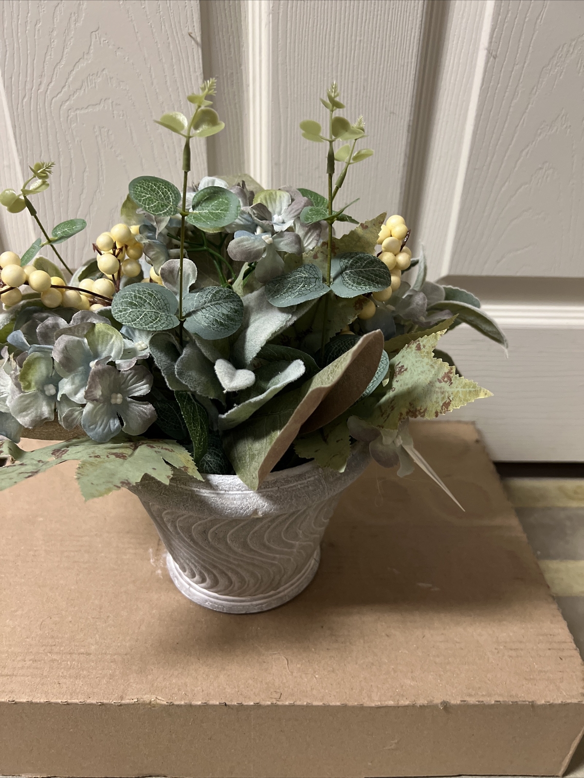 Eucalyptus Leaves Fall Flower arrangement Pumpkin
