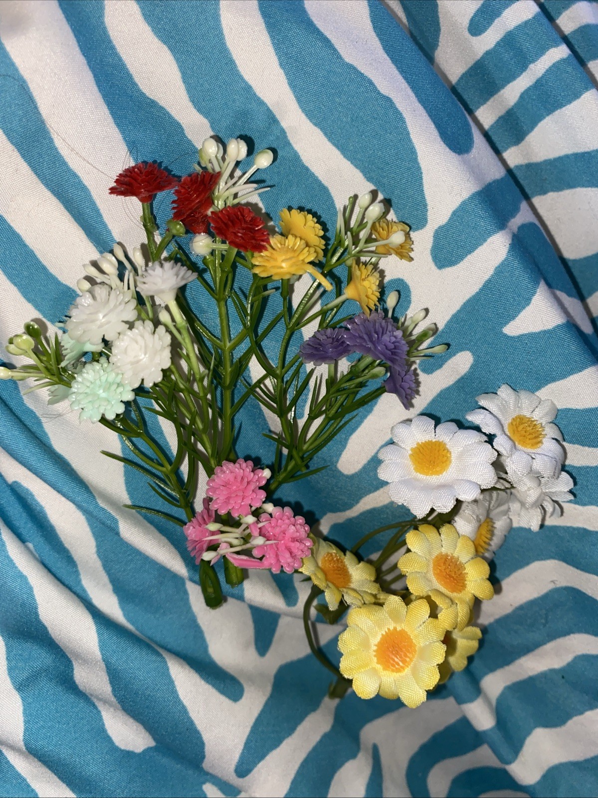 Vtv Deco Plastic Stem Floral Lot 1960’s Miniatures