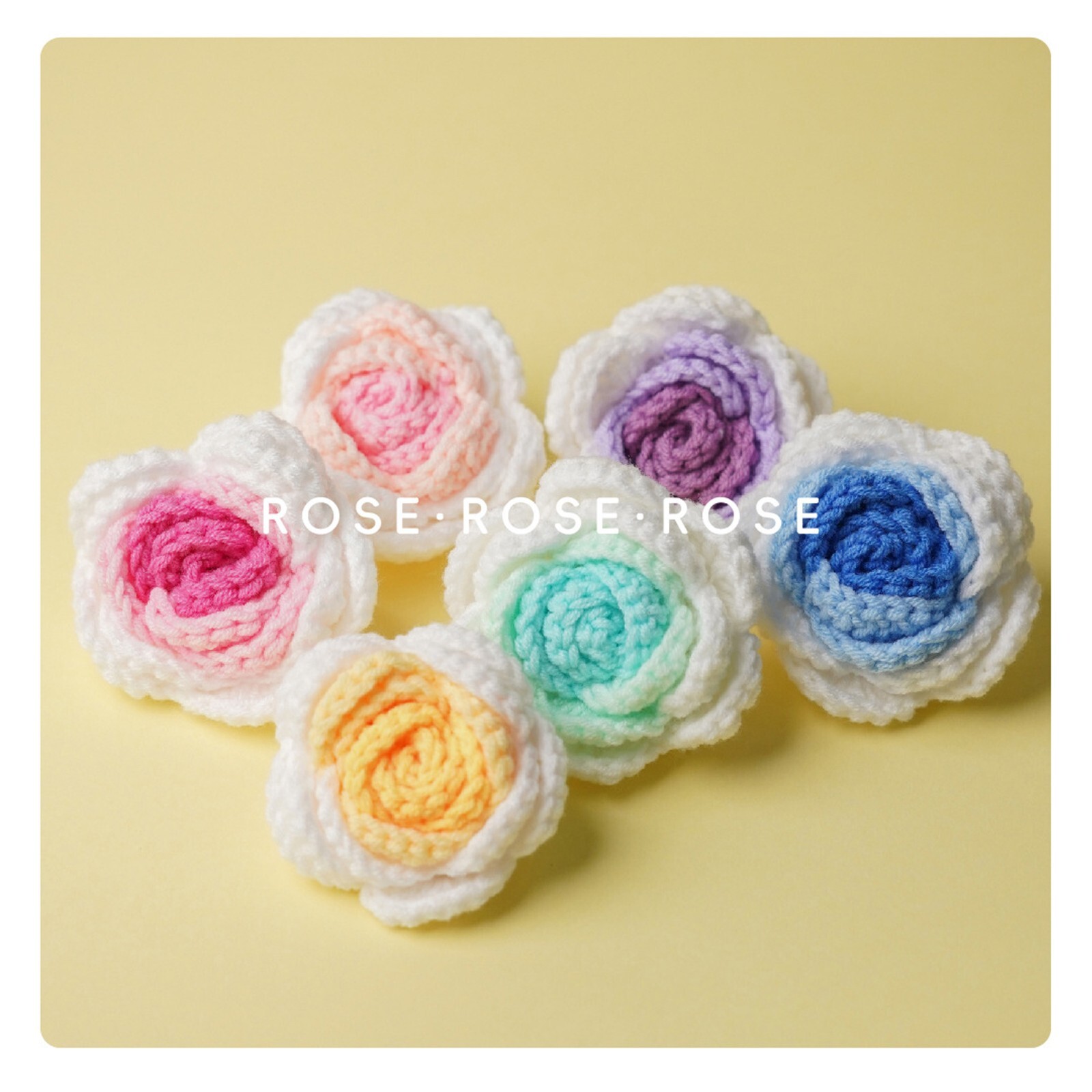 10 PCS Hand-woven Simulated Roses Sunflower DIY Clothing Accessories