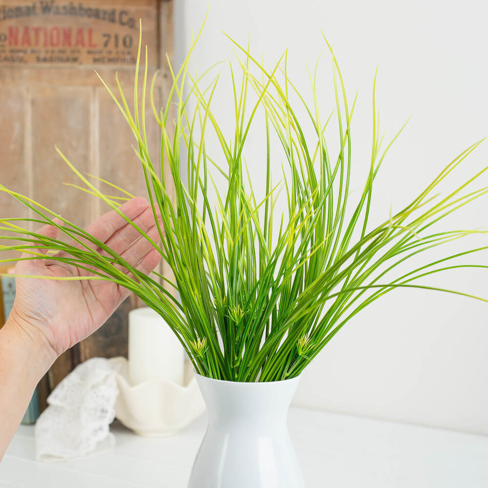 Set of 2 Artificial 21″ Indoor / Outdoor Monkey Grass Bushes