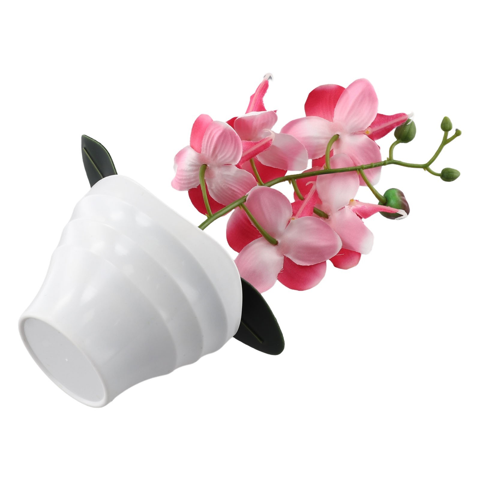 Artificial Butterfly Orchid Flower Plants In Pot Fake Home Wedding Party Decor