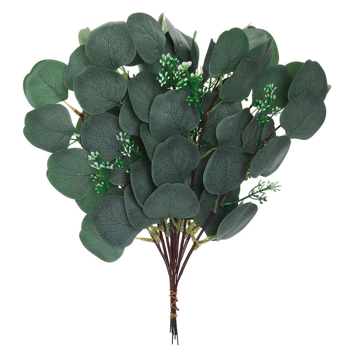 10/20 Artificial Eucalyptus Leaves Stems Garland Wreath Wedding Plant Home Decor