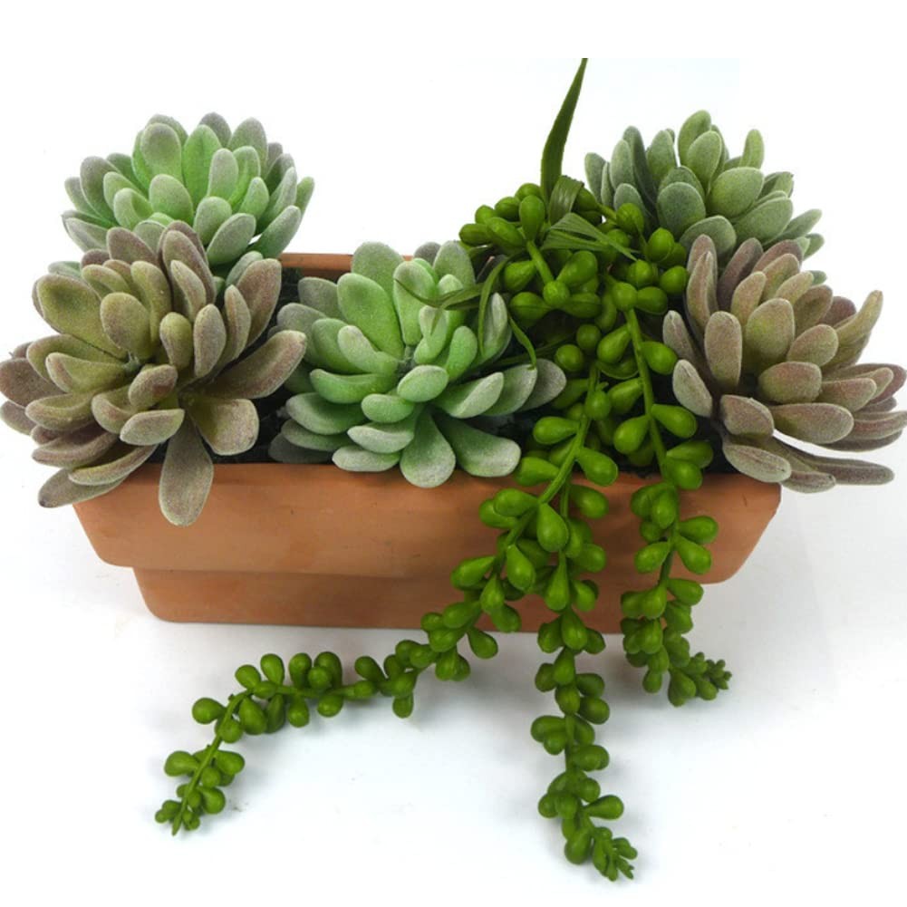 3 Pack Artificial Plant Succulent Plants Hanging String Pearls Plant Fake Lov…