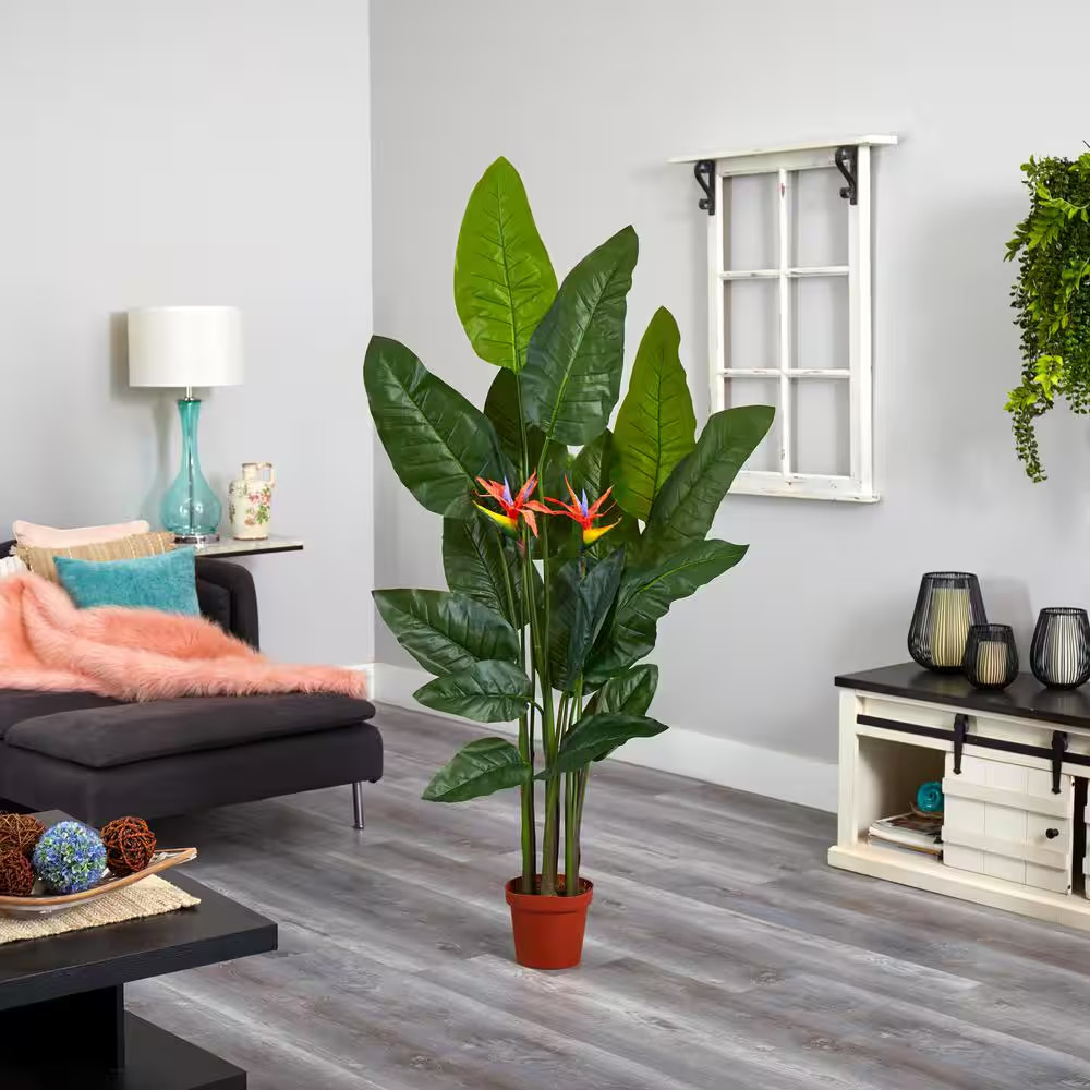 58 In. Artificial Real Touch Bird of Paradise Plant
