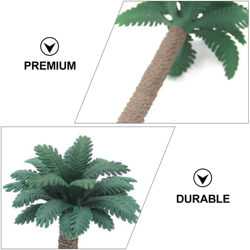 6 PCS 7.32×3.54×3.54 Inch Simulation Tree Bush Model Miniature Landscape DIY