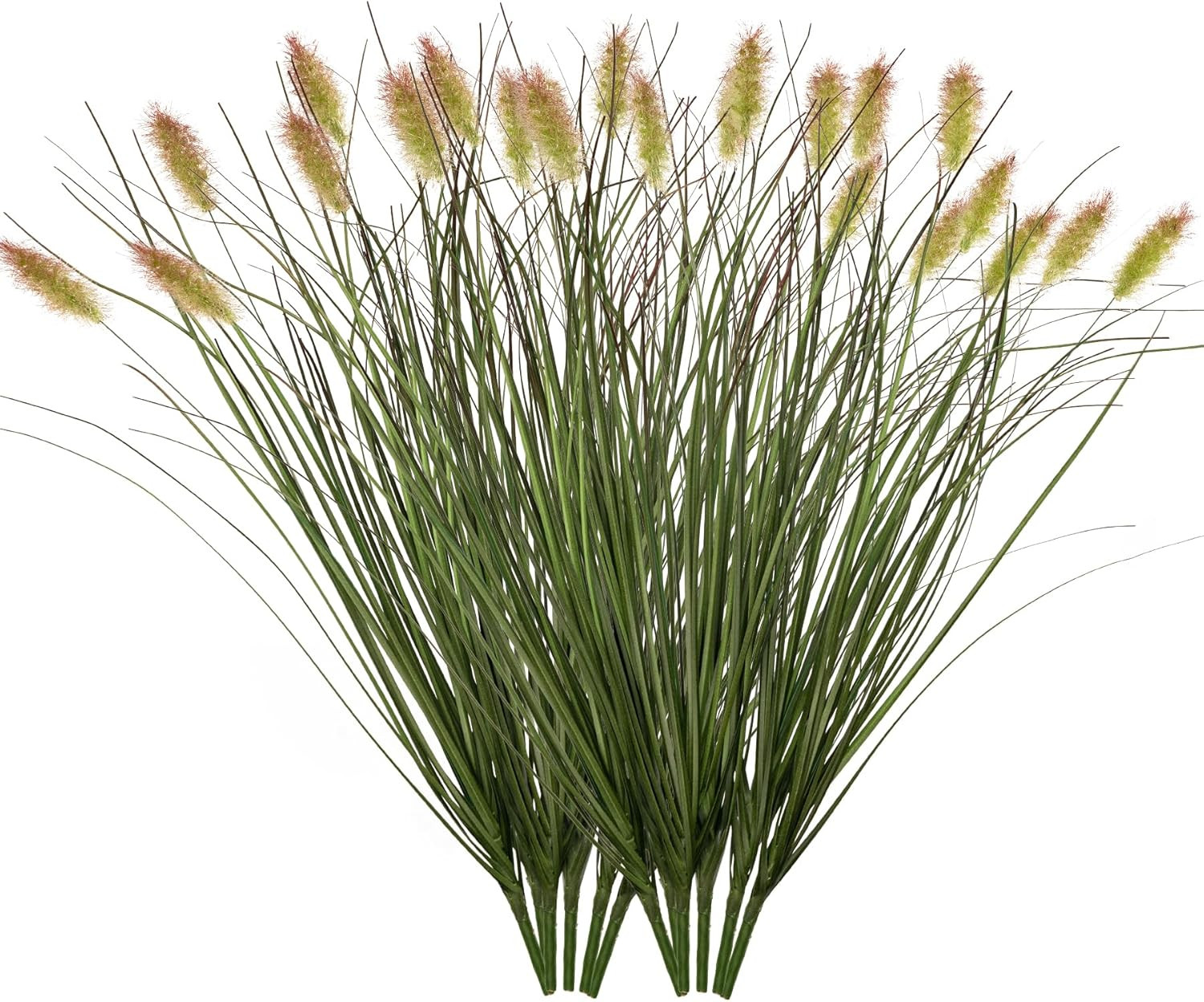 12PCS Artificial Grass & Shrubs – Lush Greenery for Indoor/Outdoor Decor
