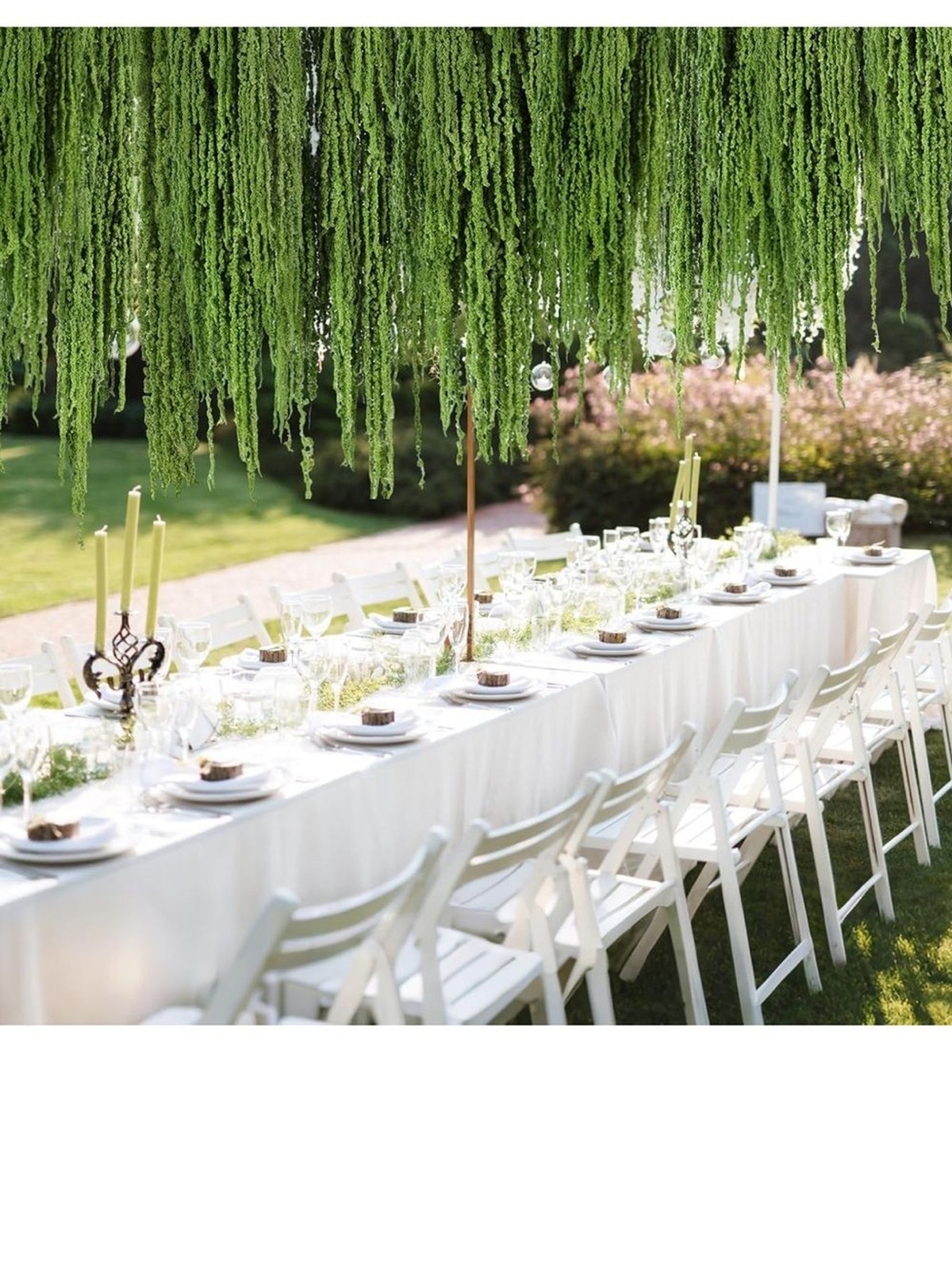 Trailing Amaranthus Faux Floral Spray – Green