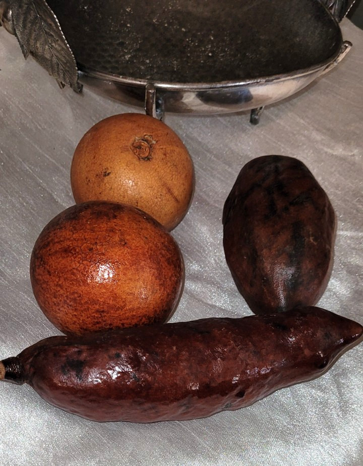 Decorative Natural Dried Tropical Seed Pods Set Of 4 Rustic Bowl Filler