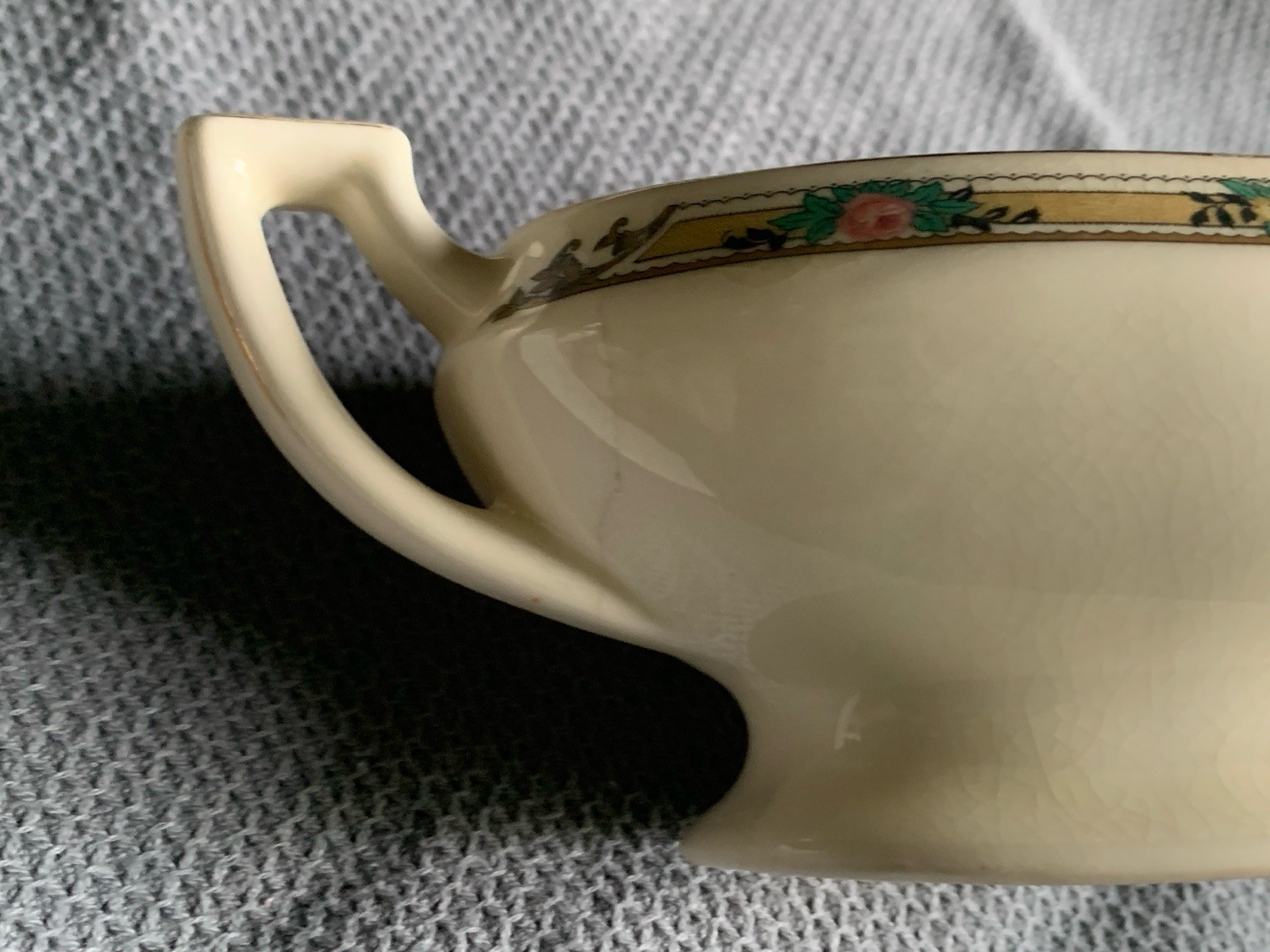 Mount Clemens Gravy Boat MTC2 1932 USA Antique Unique Floral Dish? Crafts